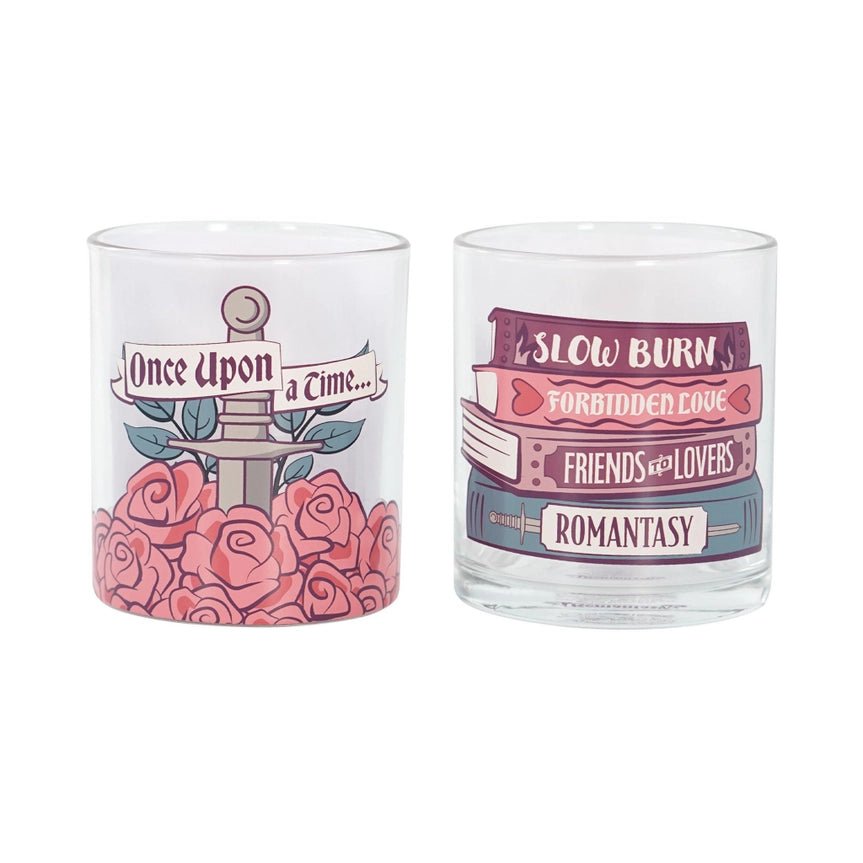 Romantasy Glasses Set (Set of 2, 300ml) – Once Upon a Time - The Enchanted Spine