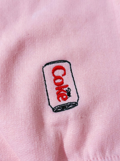 The “I Need a Diet Coke” Embroidered Crewneck - The Enchanted Spine