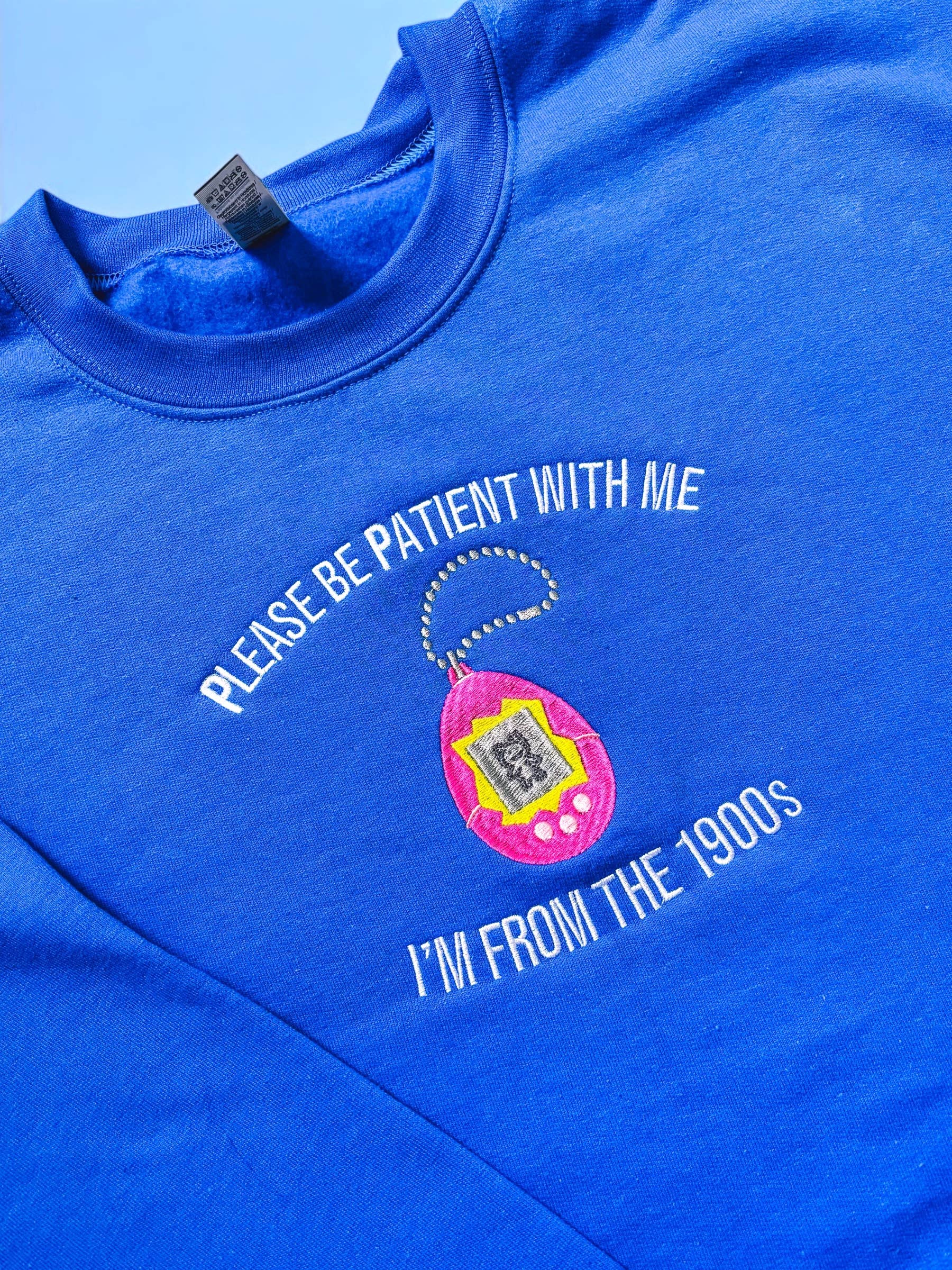 The “I’m From the 1900s” Embroidered Crewneck - The Enchanted Spine