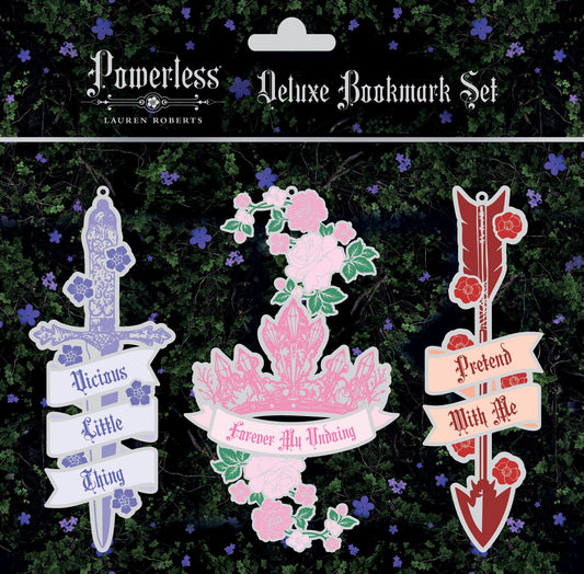 Lauren Roberts: Powerless Trilogy Deluxe Bookmark Set (Set of 3) - The Enchanted Spine