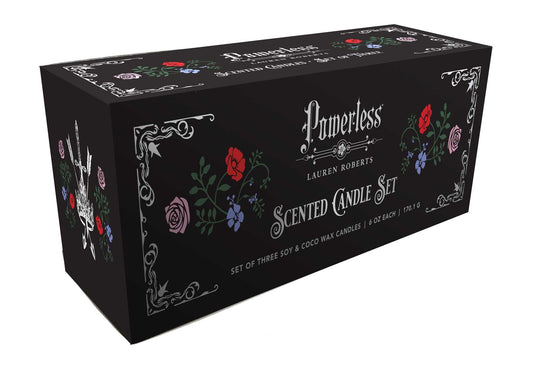 Lauren Roberts: Powerless Trilogy Scented Glass Candle Set (Set of 3) - The Enchanted Spine