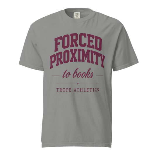 Forced Proximity to Books Varsity T-Shirt