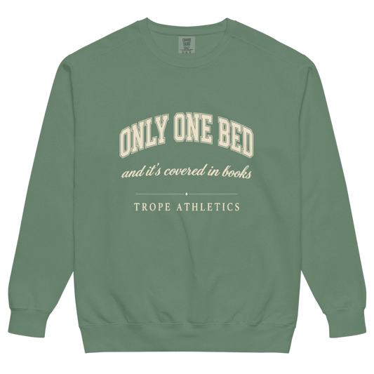 Only One Bed Varsity Sweatshirt Light Green