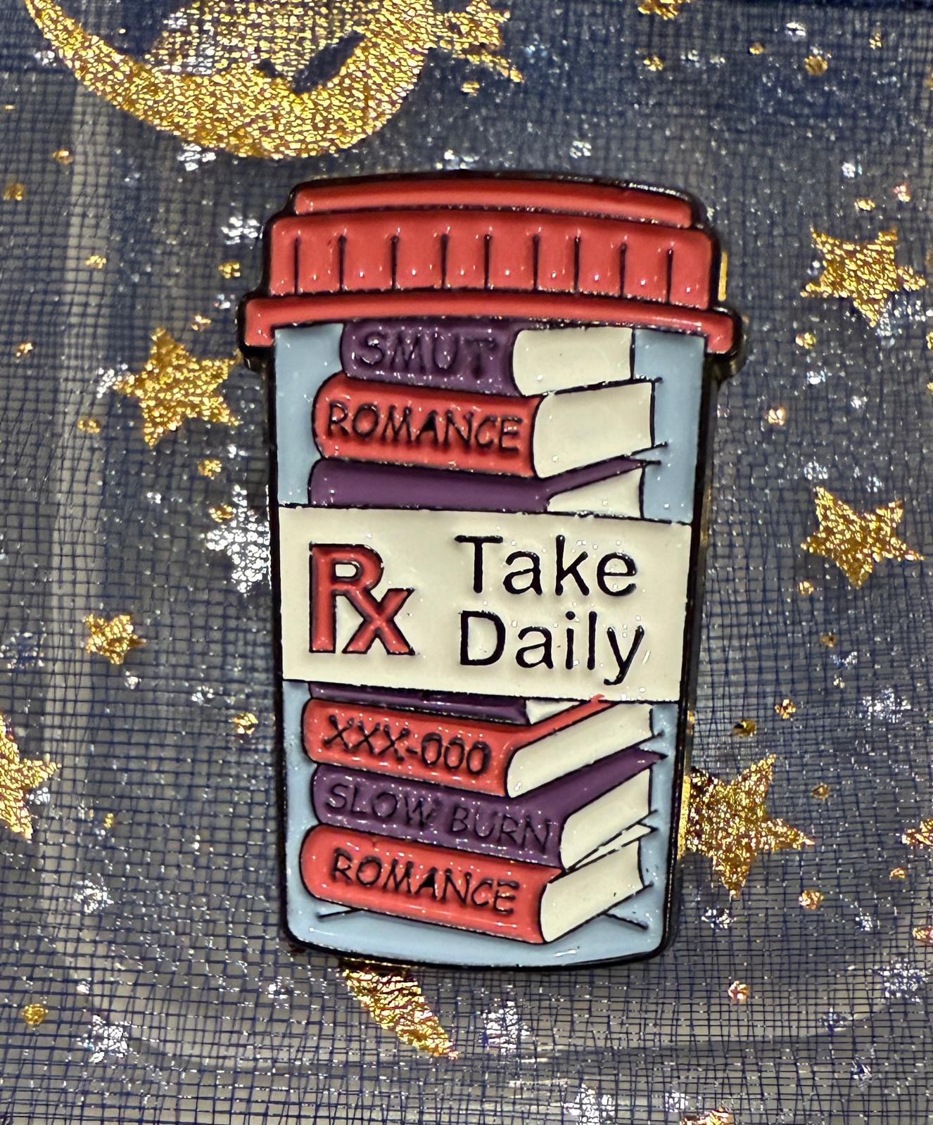 "Romantasy RX" Enamel Pin - The Enchanted Spine