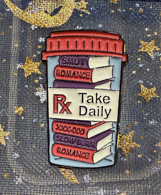 "Romantasy RX" Enamel Pin - The Enchanted Spine