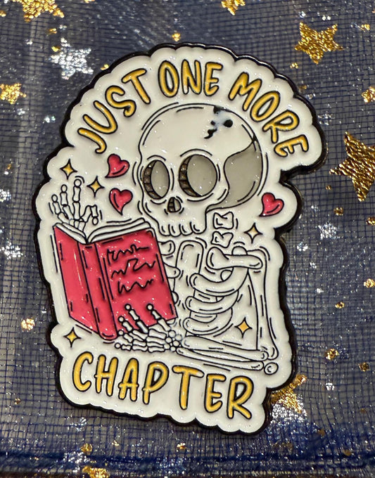 "Just One More Chapter" Enamel Pin - The Enchanted Spine