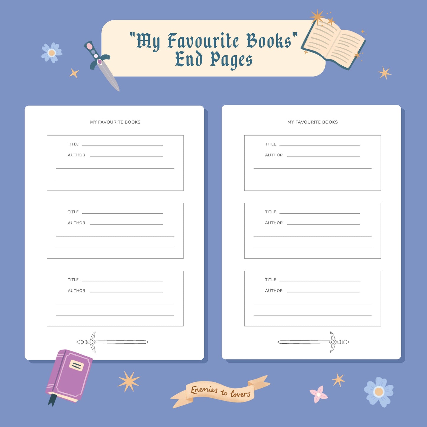 Reading Journal Dragon, Cosy Quest – 50 Book Review Notebook