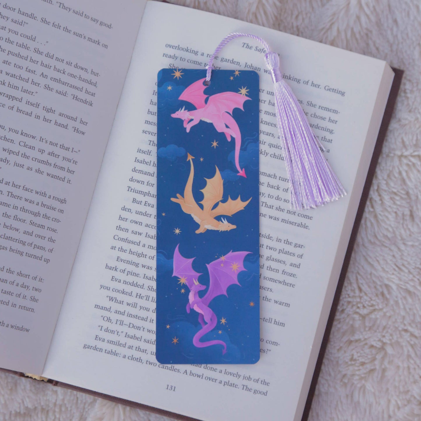 Dragon Bookmark, Fantasy Bookmark with Tassel - The Enchanted Spine