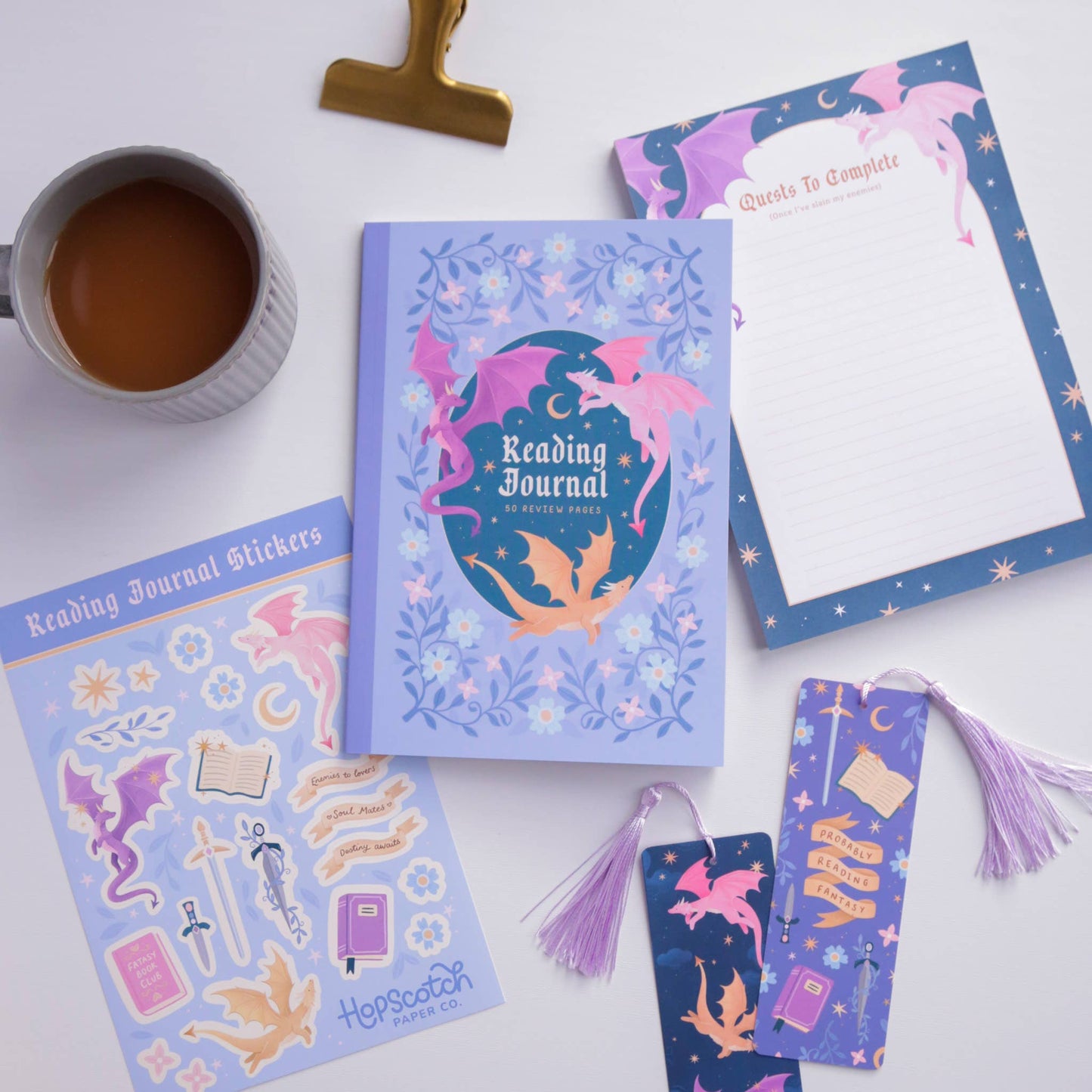 Dragon Notepad – Literature Stationery Gifts, Fantasy Books - The Enchanted Spine