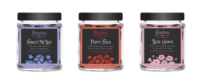 Lauren Roberts: Powerless Trilogy Scented Glass Candle Set (Set of 3) - The Enchanted Spine
