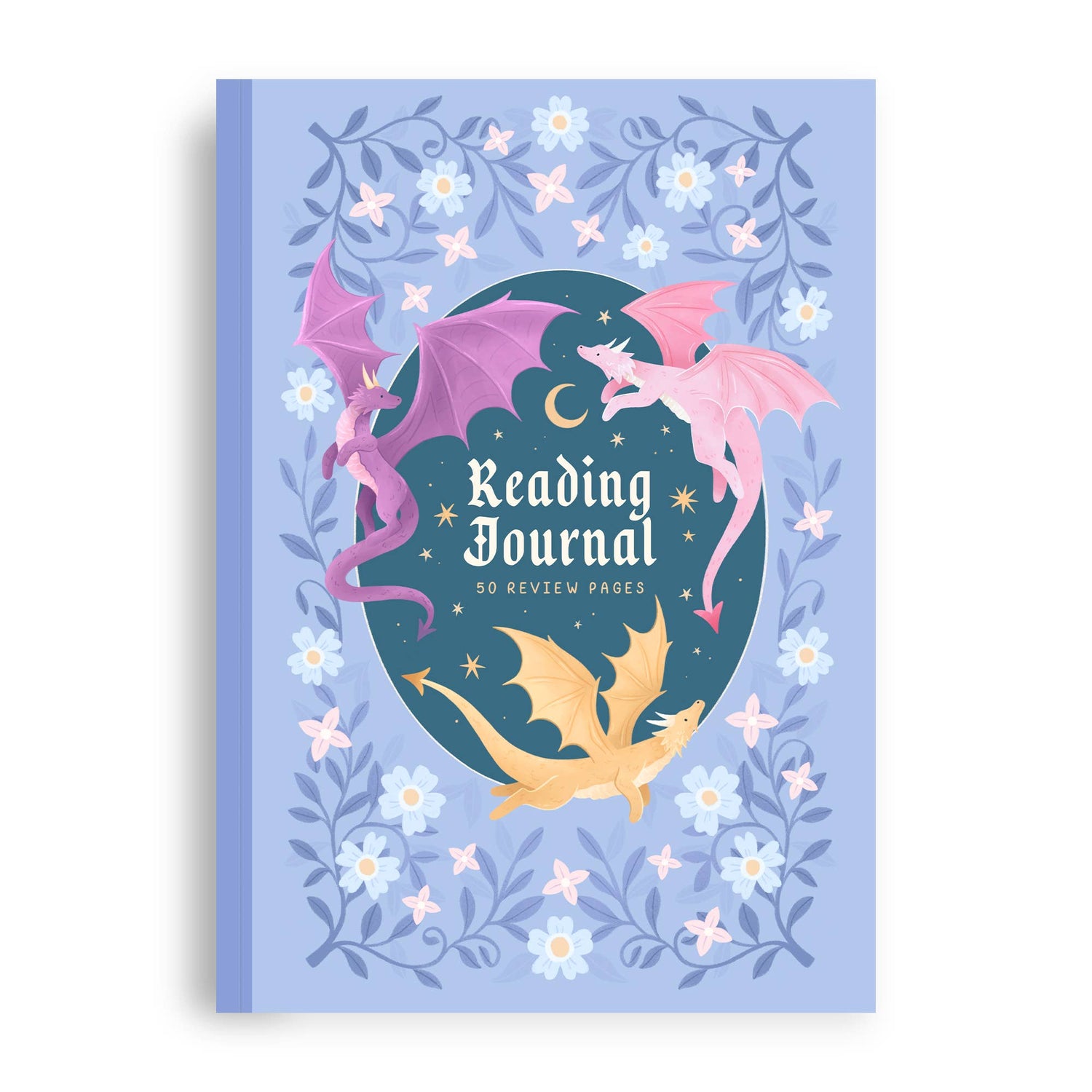 Reading Journal Dragon, Cosy Quest – 50 Book Review Notebook - The Enchanted Spine