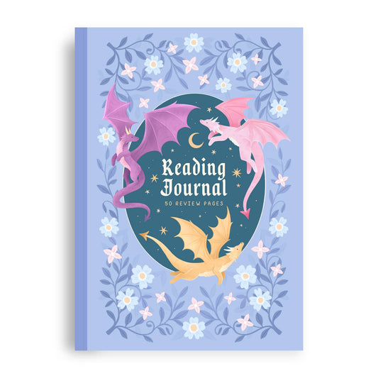 Reading Journal Dragon, Cosy Quest – 50 Book Review Notebook - The Enchanted Spine