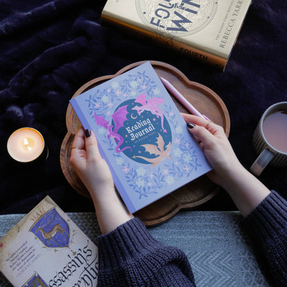 Reading Journal Dragon, Cosy Quest – 50 Book Review Notebook - The Enchanted Spine