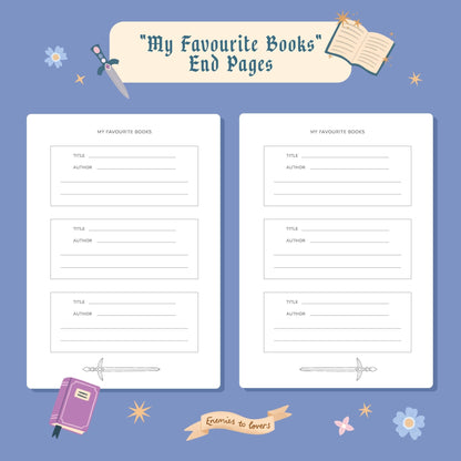 Reading Journal Dragon, Cosy Quest – 50 Book Review Notebook - The Enchanted Spine
